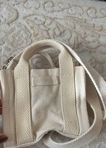 Nakış Detaylı ekru zara çanta - Görsel 2