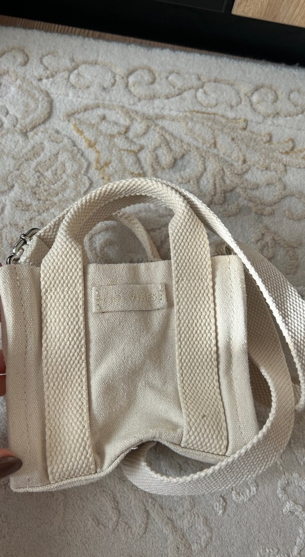 Nakış Detaylı ekru zara çanta - Görsel 2