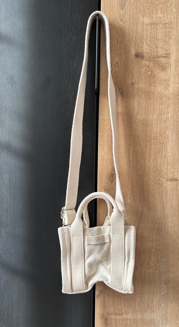 Nakış Detaylı ekru zara çanta - Görsel 3