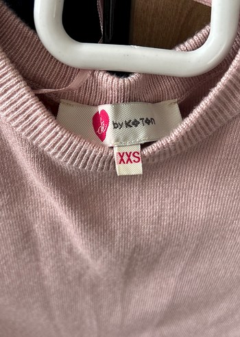 Nakışlı Pembe Triko Kadın Elbise - Görsel 3