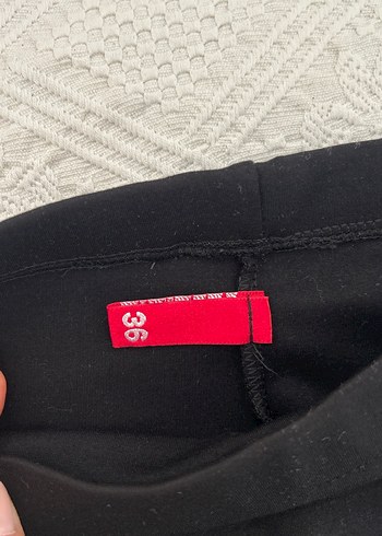 Düğmeli Siyah  Midi Kalem Etek - Görsel 4