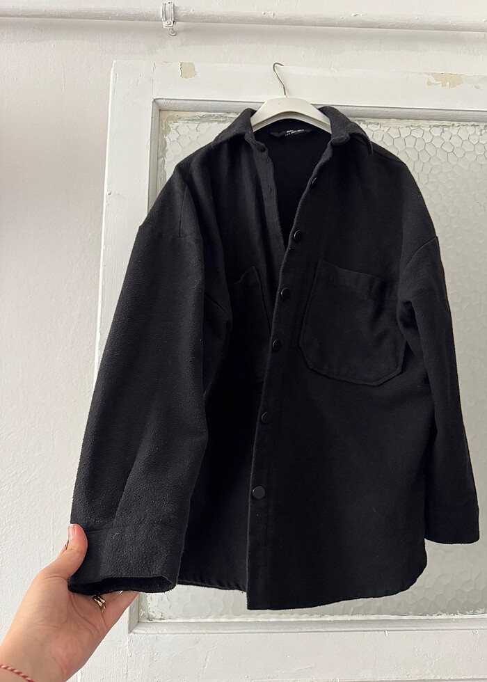 OVERSİZE GÖMLEK CEKET - Görsel 2