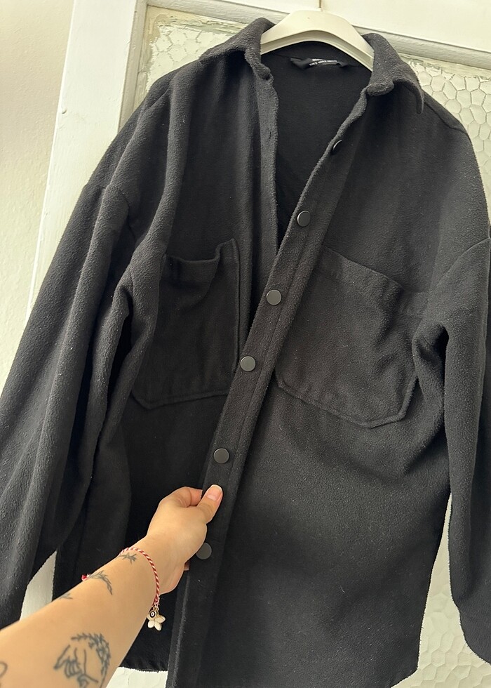 OVERSİZE GÖMLEK CEKET - Görsel 4