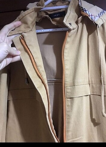 38 Beden camel Renk Trenchcoat