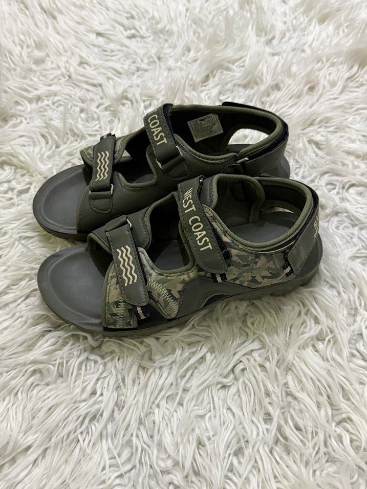 Kamuflaj Desenli Erkek Çocuk Cırt Cırtlı Sandalet - Görsel 2