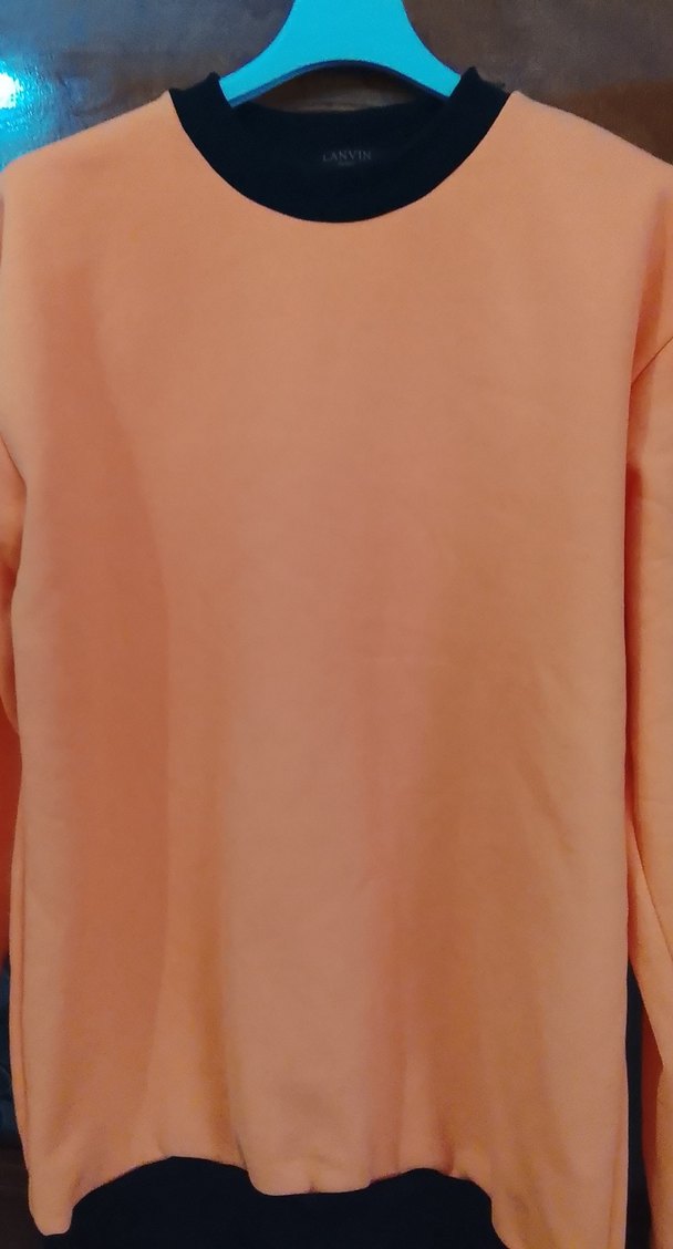 Turuncu Rahat Kesim Kadın Sweatshirt - Görsel 2