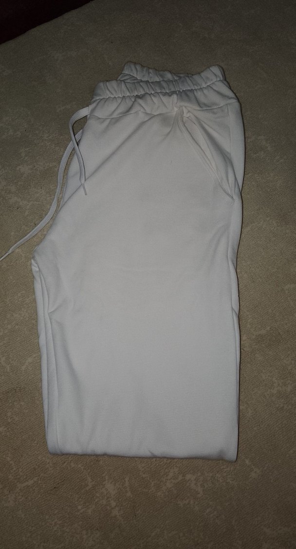 Beyaz Kadın Rahat Kesim Pantolon - Görsel 2