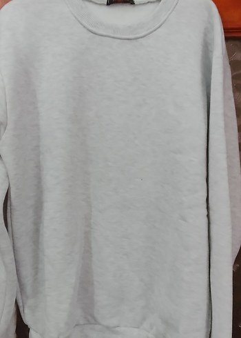 Gri Kadın Basic Sweatshirt - Görsel 2