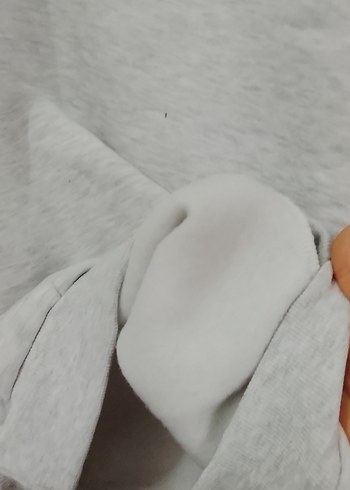 Gri Kadın Basic Sweatshirt - Görsel 3