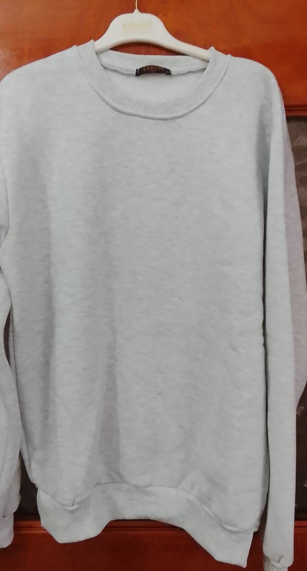 Gri Kadın Basic Sweatshirt - Görsel 2