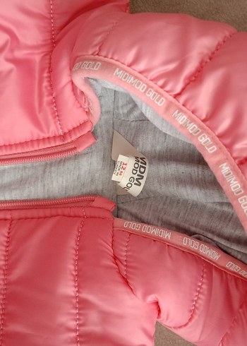 Kapüşonlu Fermuarlı Pembe Bebek Tulumu - Görsel 6