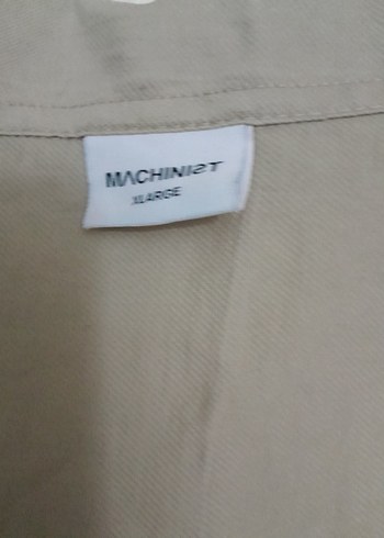 Bej Keten Düğmeli Kısa Kollu erkek Gömlek - Görsel 3