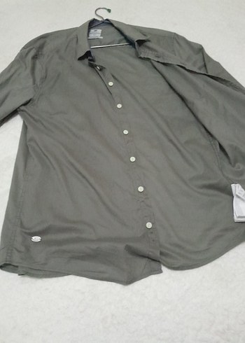 defacto Gri Erkek Düğmeli Uzun Kollu Gömlek - Görsel 3