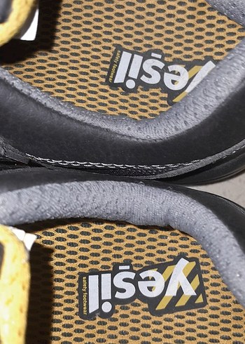 Siyah Biker iş Spor Ayakkabı Velcro - Görsel 4