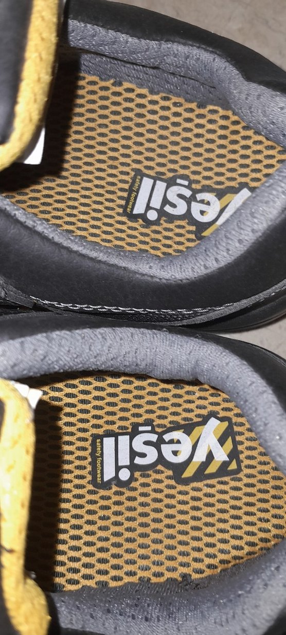 Siyah Biker iş Spor Ayakkabı Velcro - Görsel 4