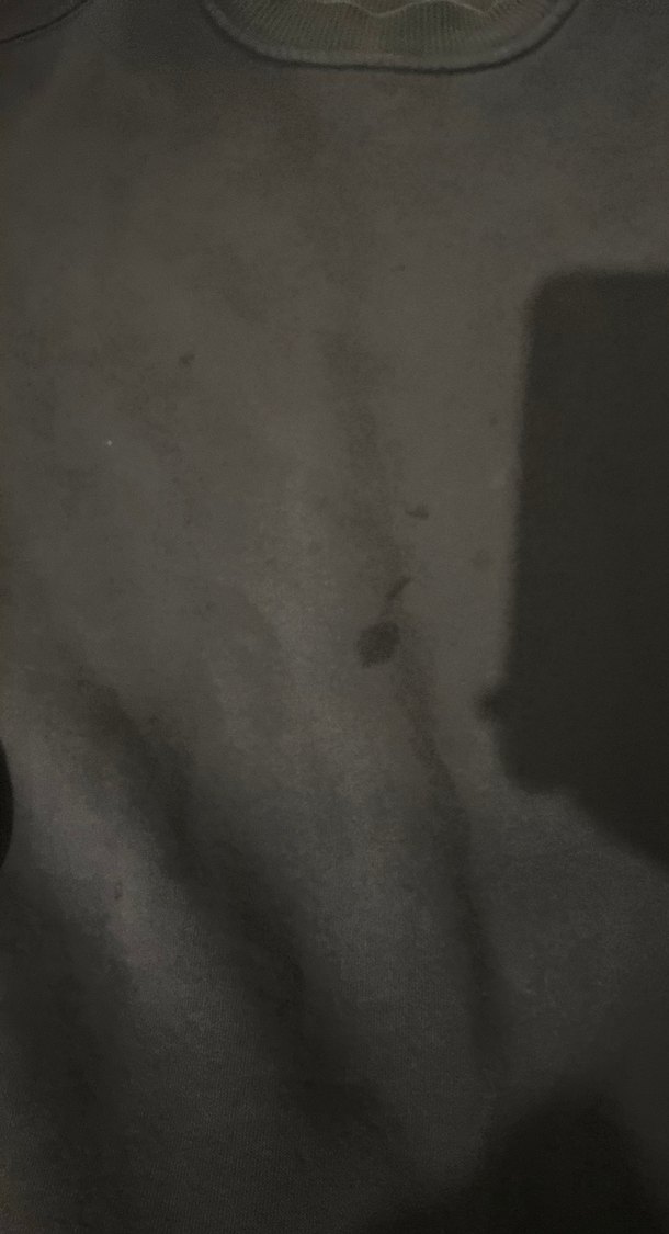 Siyah Kadın Süet Sweatshirt - Görsel 2