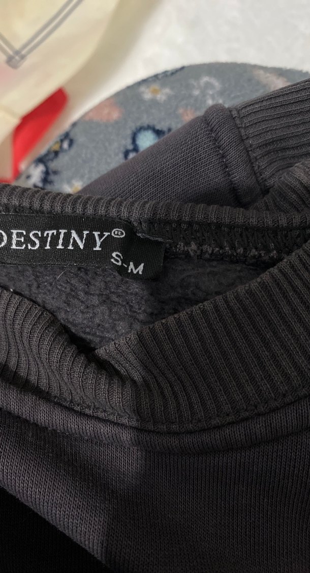 Siyah Kadın Süet Sweatshirt - Görsel 3