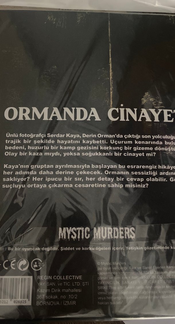 Ormanda Cinayet dedektif oyunu - Görsel 2