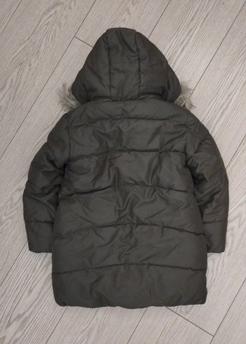 Kürklü Kapüşonlu Kız Çocuk Uzun Boy Mont - Görsel 6