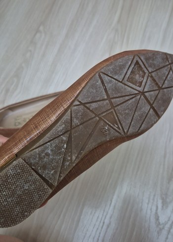 Bej Kadın Dolgu Topuklu Fiyonklu Babet - Görsel 2