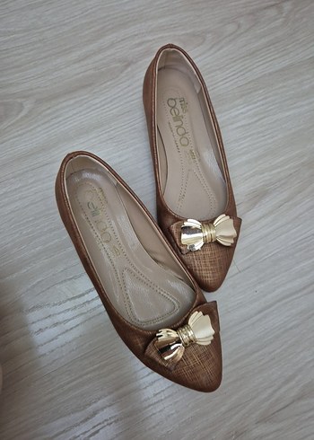 Bej Kadın Dolgu Topuklu Fiyonklu Babet - Görsel 3