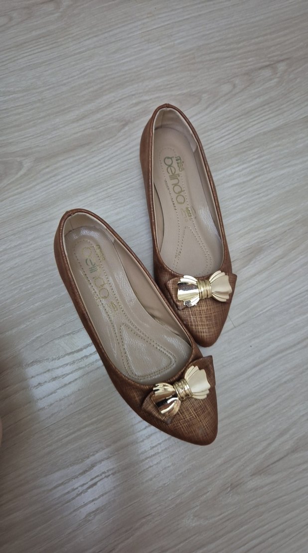 Bej Kadın Dolgu Topuklu Fiyonklu Babet - Görsel 3