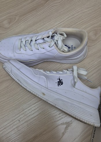 Kadın Beyaz Bağcıklı Spor Ayakkabı - Görsel 2