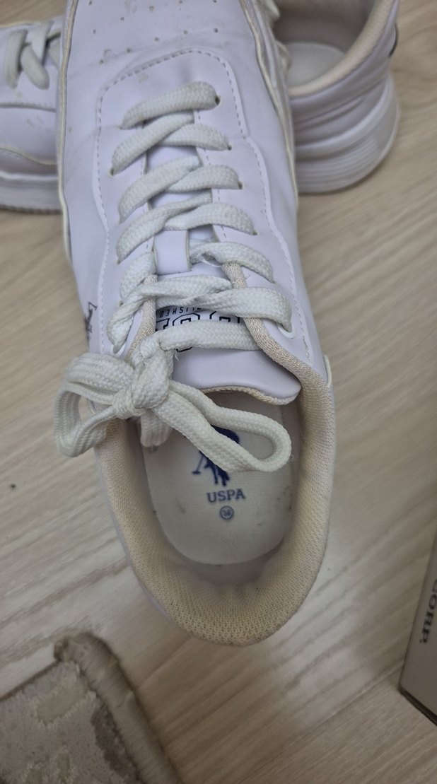 Kadın Beyaz Bağcıklı Spor Ayakkabı - Görsel 3