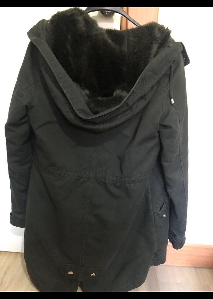 Orjinal Bershka Kaban Parka - Görsel 2