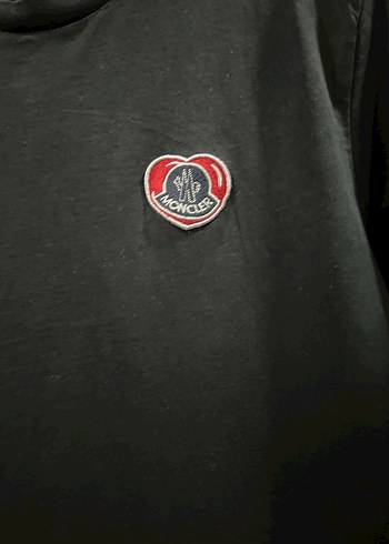 Moncler Moncler Düğmeli Siyah Street Wear Erkek Tişört