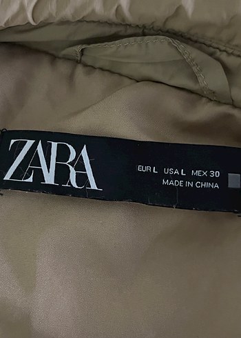 Zara Camel Renkli Düğmeli kadın Mont