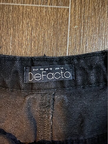 46 Beden Defacto Kot Şort