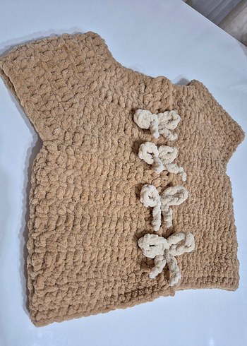 Diğer Oversize Kurdele Modelli Bebek Yeleği