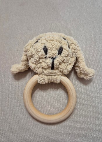 Bej Peluş Tavşanlı Diş Kaşıyıcı