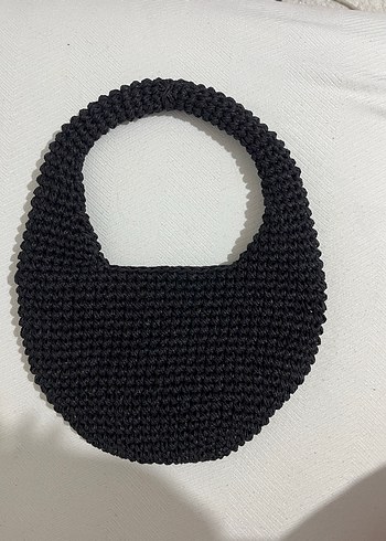 Beden Nara model Siyah Örgü Kadın Çanta