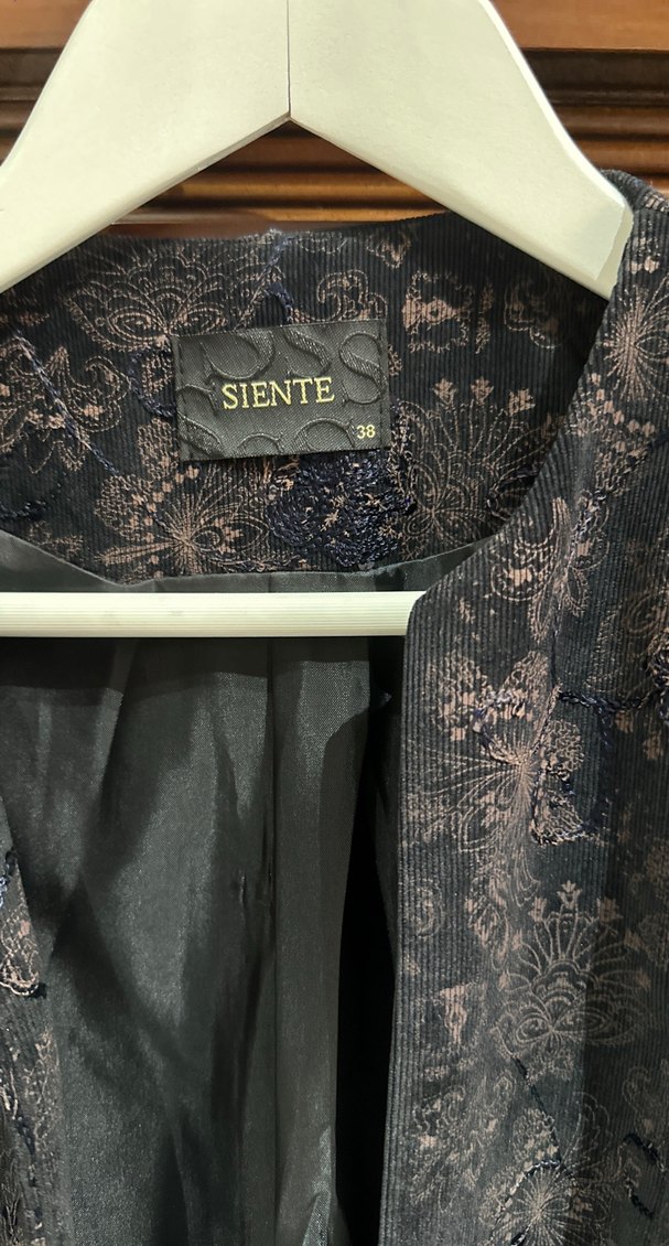 Düğmeli Yılan Desenli Uzun Kadın Kaban - Görsel 5