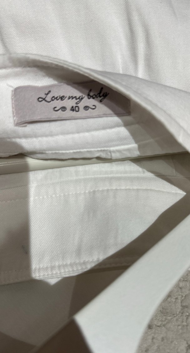 Beyaz Keten Midi Etek - Görsel 5