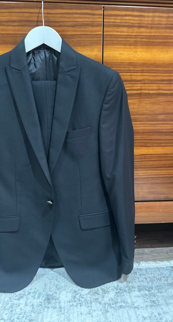 Klasik Siyah Erkek Takım Elbise - Görsel 3