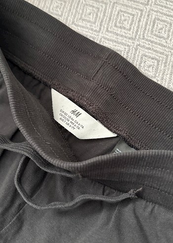 Beş adet Gri Rahat Kesim Kadın Keten Eşofman Altı - Görsel 8