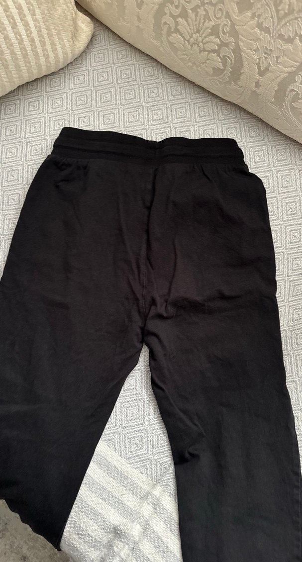 Beş adet Gri Rahat Kesim Kadın Keten Eşofman Altı - Görsel 5