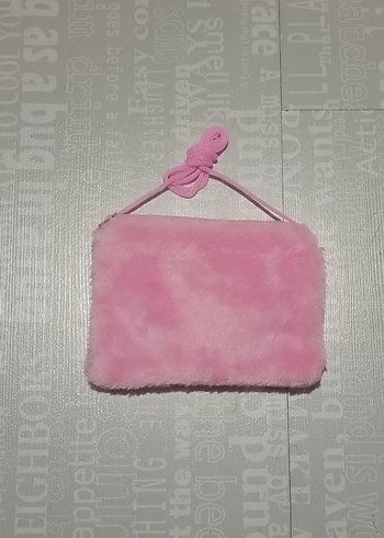 Pembe Peluş Çocuk Çanta - Görsel 2