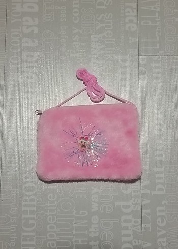 Pembe Peluş Çocuk Çanta - Görsel 5