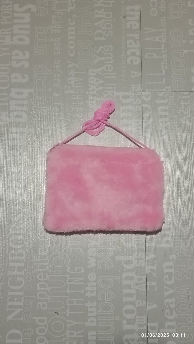 Pembe Peluş Çocuk Çanta - Görsel 2