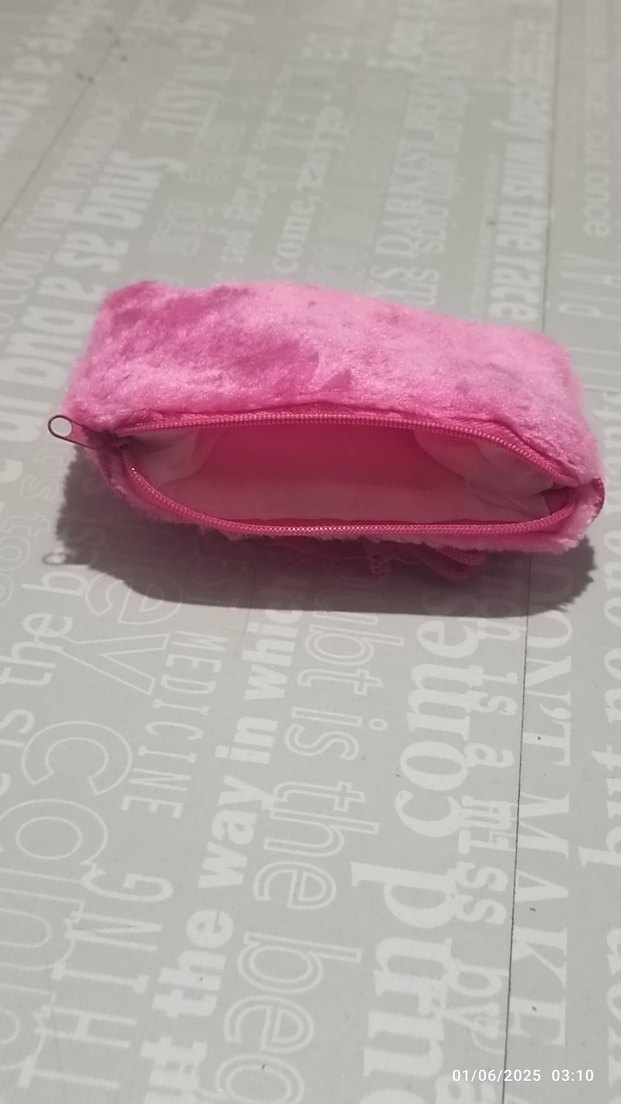Pembe Peluş Çocuk Çanta - Görsel 4