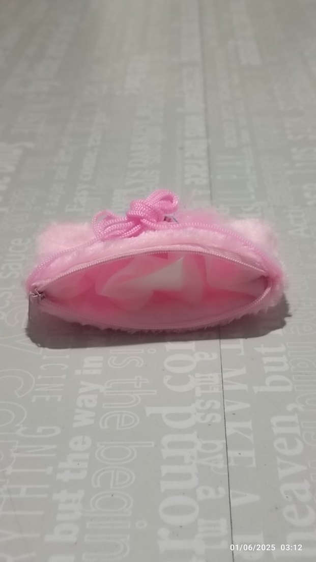 Pembe Peluş Çocuk Çanta - Görsel 3