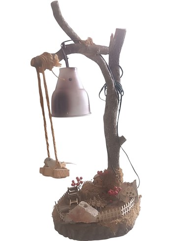 Ahşap Detaylı Masa Lambası