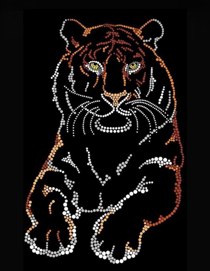 Renkli Kristal Taş Baskı - Görsel 4