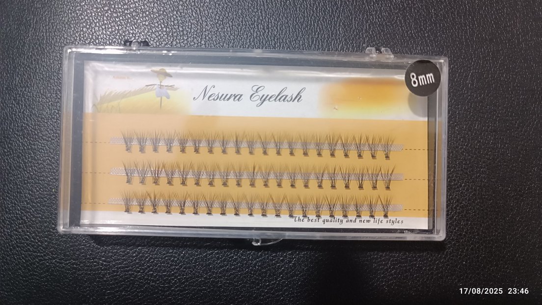 8mm Siyah Takma Kirpik Seti - Görsel 2