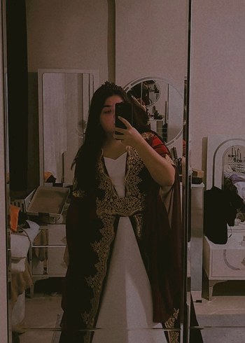 Bordo Etnik Desenli Uzun Bohem Kadın Bindallı