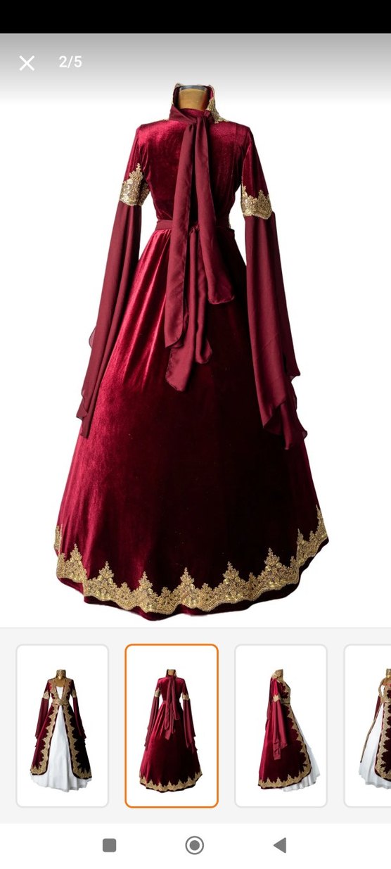 Bordo Etnik Desenli Uzun Bohem Kadın Bindallı - Görsel 3